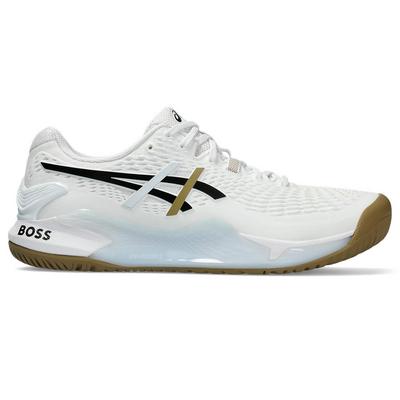 Asics Mens GEL-Resolution 9 Boss Tennis Shoes- White/Black - main image