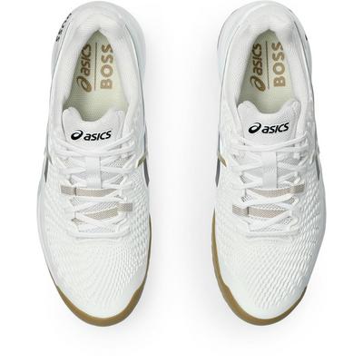 Asics Mens GEL-Resolution 9 Boss Tennis Shoes- White/Black - main image