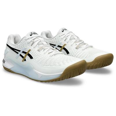 Asics Mens GEL-Resolution 9 Boss Tennis Shoes- White/Black - main image