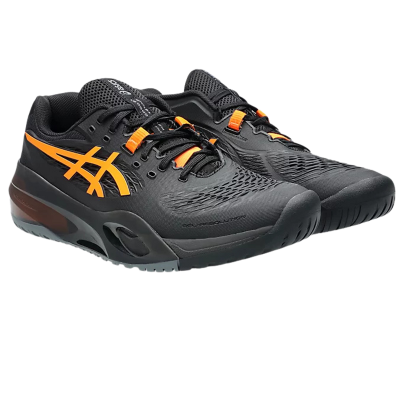 Asics Mens GEL-Resolution X Tennis Shoes - Black/Shocking Orange - main image