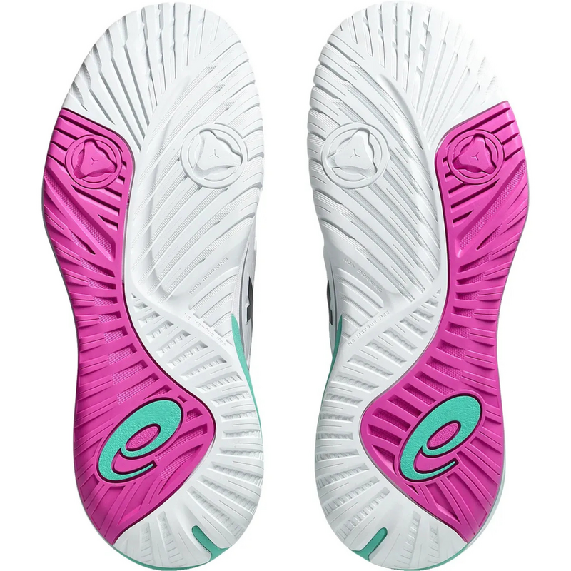 Asics Mens GEL-Resolution X Tennis Shoes - White/Aurora Green - main image