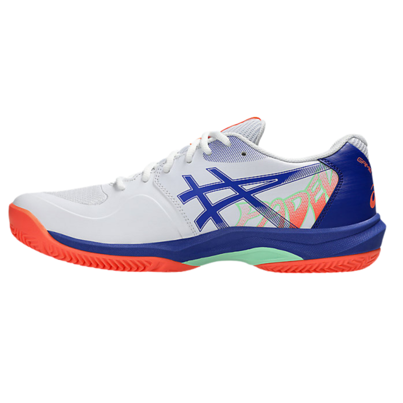 Asics Mens Game FF Padel Shoes - White/Vivid Coral - main image