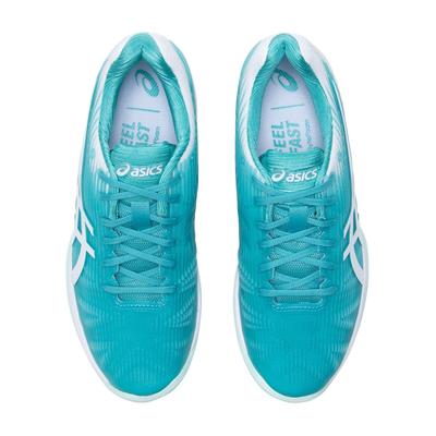 Asics Womens Solution Speed FF Tennis Shoes - Techno Cyan/White - main image