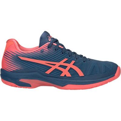 Asics Womens Solution Speed FF Tennis Shoes - Grand Shark/Papaya - main image