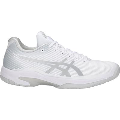 Asics Womens Solution Speed FF Tennis Shoes - White/Silver - main image