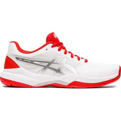 Asics Womens GEL-Game 7 Tennis Shoes - White/Fiery Red - main image