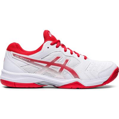 Asics Womens GEL-Dedicate 6 Tennis Shoes - White/Fiery Red - main image