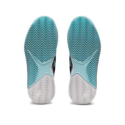 Asics Womens GEL-Resolution 8 Clay Tennis Shoes -  Light Indigo/Clear Blue