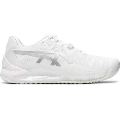 Asics Womens GEL-Resolution 8 Tennis Shoes - White/Pure Silver