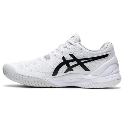 Asics Womens GEL-Resolution 8 Tennis Shoes - White/Black - main image