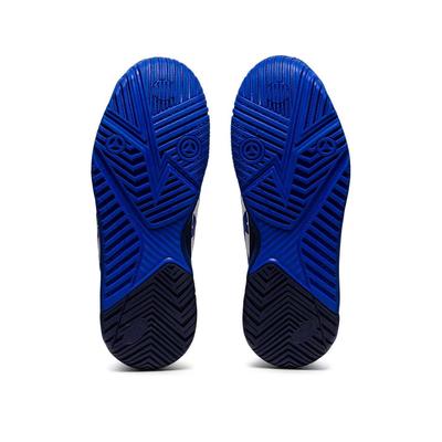 Asics Womens GEL-Resolution 8 Tennis Shoes - White/Lapis Lazuli Blue - main image