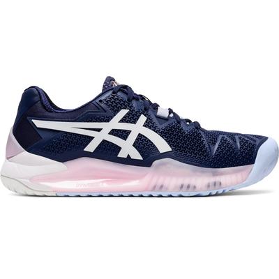 Asics Womens GEL-Resolution 8 Tennis Shoes - Peacoat/White - main image