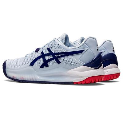 Asics Womens GEL-Resolution 8 Tennis Shoes - Soft Sky/Dive Blue - main image