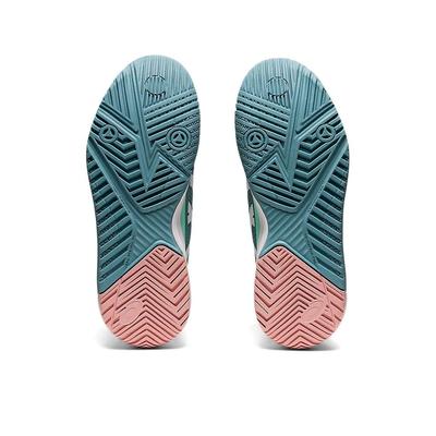Asics Womens GEL-Resolution 8 Tennis Shoes - Smoke Blue/White
