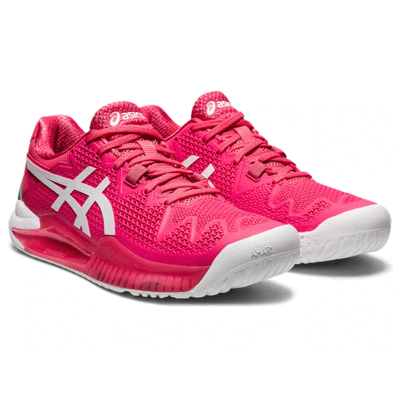 Asics Womens GEL-Resolution 8 Tennis Shoes - Pink Cameo/White