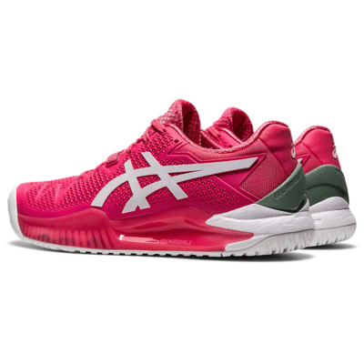 Asics Womens GEL-Resolution 8 Tennis Shoes - Pink Cameo/White