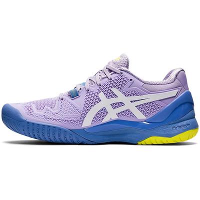 Asics Womens GEL-Resolution 8 Tennis Shoes - Murasaki/White - main image