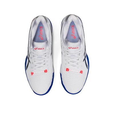 Asics Womens Solution Speed FF 2 Tennis Shoes - White/Peacoat - main image