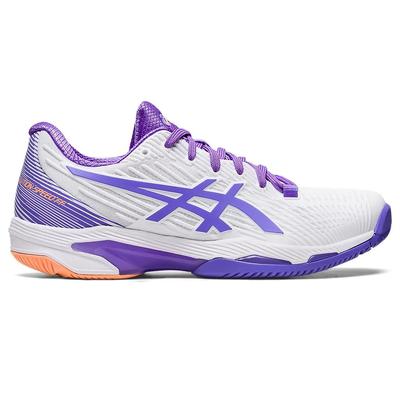 Asics Womens Solution Speed FF 2 Tennis Shoes - White/Amethyst - main image