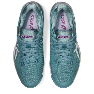 Asics Womens Solution Speed FF 2 Tennis Shoes - Smoke Blue/White - main image