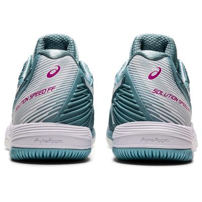 Asics Womens Solution Speed FF 2 Tennis Shoes - Smoke Blue/White - main image