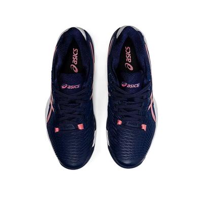 Asics Womens Solution Speed FF 2 Tennis Shoes - Peacoat/Smokey Rose