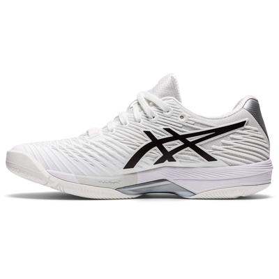 Asics Womens Solution Speed FF 2 Tennis Shoes - White/Black - main image