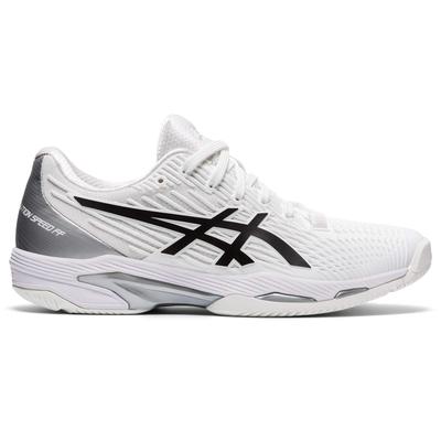Asics Womens Solution Speed FF 2 Tennis Shoes - White/Black - main image