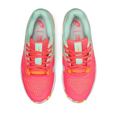 Asics Womens Lima FF Padel Tennis Shoes - Blazing Coral/Orange Pop