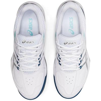 Asics Womens Court Slide 2 Tennis Shoes - White/Blue - main image