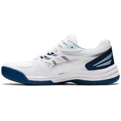 Asics Womens Court Slide 2 Tennis Shoes - White/Blue - main image