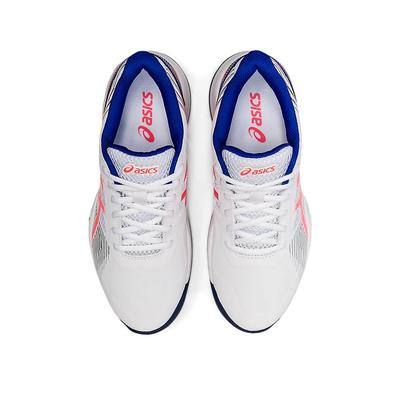 Asics Womens GEL-Game 8 Omni/Clay Tennis Shoes - White/Blazing Coral - main image
