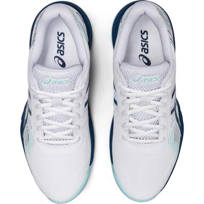 Asics Womens GEL-Game 8 Omni/Clay Tennis Shoes - White/Blue - main image