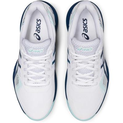 Asics Womens GEL-Game 8 Tennis Shoes - White/Blue - main image