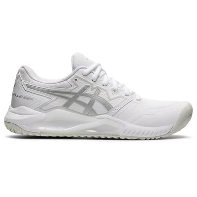 Asics Womens GEL-Challenger 13 Tennis Shoes - White/Pure Silver