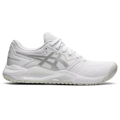 Asics Womens GEL-Challenger 13 Tennis Shoes - White/Pure Silver - main image