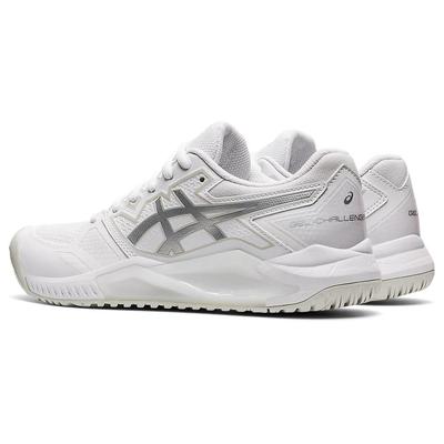 Asics Womens GEL-Challenger 13 Tennis Shoes - White/Pure Silver - main image