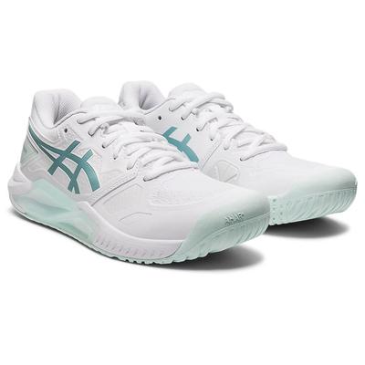 Asics Womens GEL-Challenger 13 Tennis Shoes - White/Smoke Blue - main image
