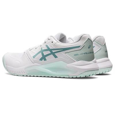 Asics Womens GEL-Challenger 13 Tennis Shoes - White/Smoke Blue - main image