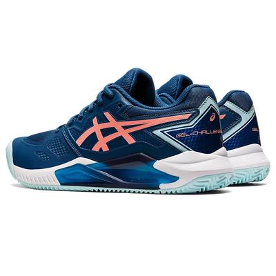 Asics Womens GEL-Challenger 13 Clay Tennis Shoes - Light Indigo/Guava - main image