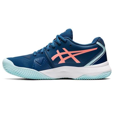 Asics Womens GEL-Challenger 13 Clay Tennis Shoes - Light Indigo/Guava - main image