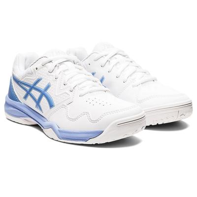 Asics Womens GEL-Dedicate 7 Tennis Shoes - White/Periwinkle Blue