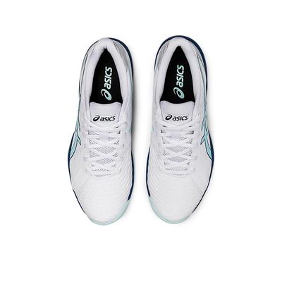 Asics Womens Solution Swift FF Tennis Shoes - White/Clear Blue - main image