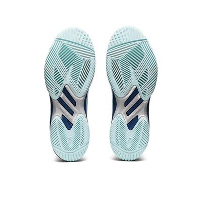 Asics Womens Solution Swift FF Tennis Shoes - White/Clear Blue - main image