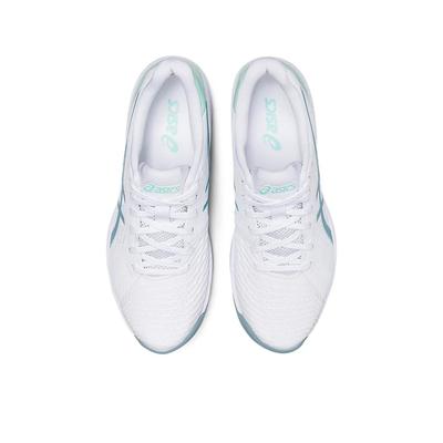 Asics Womens Solution Swift FF Tennis Shoes - White/Smoke Blue