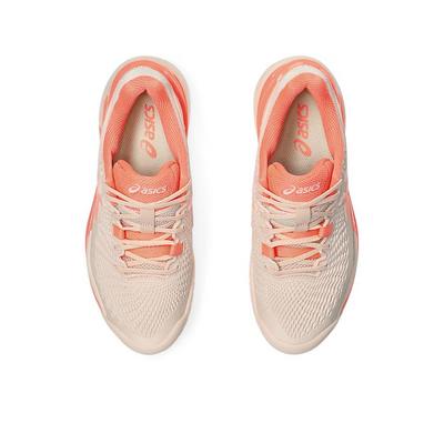 Asics Womens GEL-Resolution 9 Tennis Shoes - Pearl Pink/Sun Coral - main image