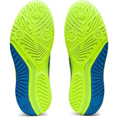 Asics Womens GEL-Resolution 9 Tennis Shoes - Hazard Green / Reborn Blue - main image