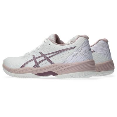 Asics Womens Gel-Game 9 Tennis Shoes - White/Dusty Mauve - main image