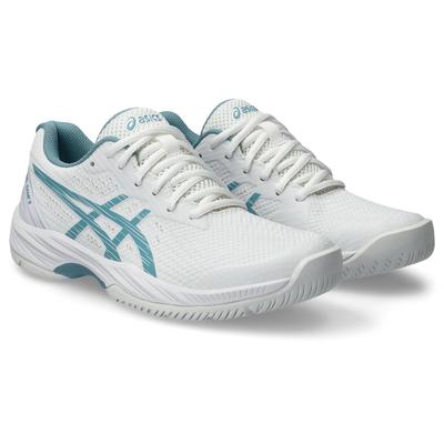 Asics Womens GEL-Game 9 Tennis Shoes - White/Blue - main image