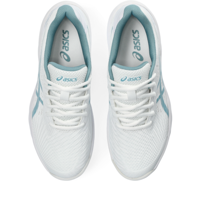 Asics Womens GEL-Game 9 Tennis Shoes - White/Blue - main image